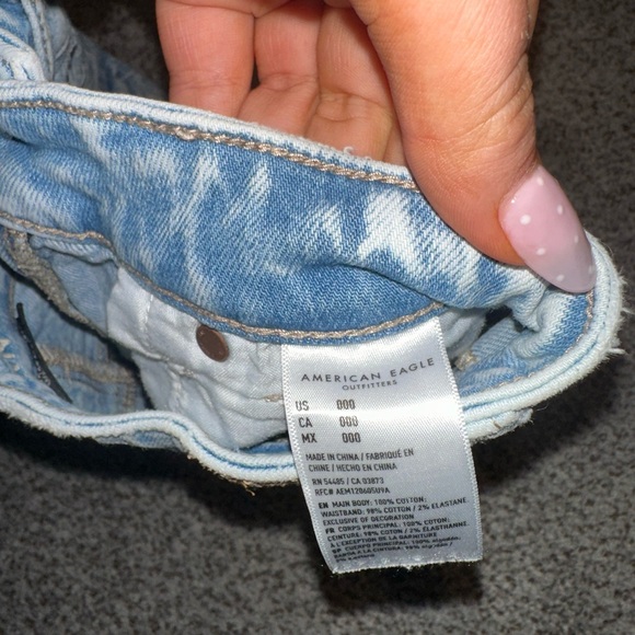 American Eagle Outfitters Light Blue Jean Shorts - Picture 3 of 3